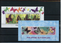 Philippinen Block 57-58 Postfrisch Schmetterling #GL761 - Philippines