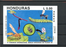 Honduras Block 50 Postfrisch Schmetterling #GL772 - Honduras