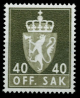 NORWEGEN DIENST Nr 87y Postfrisch S035066 - Dienstzegels