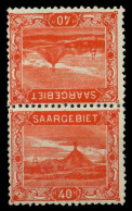 SAARGEBIET LANDS.BILD Nr 59A Kdr IV Postfrisch SENKR PA X788392 - Neufs