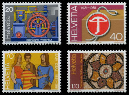 SCHWEIZ 1981 Nr 1206-1209 Postfrisch S2DA1D2 - Unused Stamps