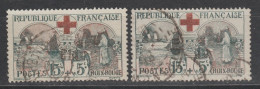 SUPERBE Et RARE VARIETE "TOUT Le FOND NOIR" + Normal N°156 TBE - Gebraucht