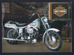 REAL PHOTO POSTCARD HARLEY DAVIDSON MOTORCYCLE ADVERTISE 2014 - Motorräder