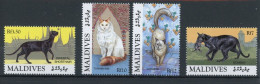 Malediven 2203, 05-07 Postfrisch Katzen #GL902 - Malediven (1965-...)