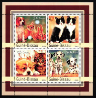 Guinea Bissau 2148-2151 Postfrisch Als Kleinbogen, Hunde #JV625 - Guinea-Bissau