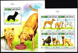 Guinea Bissau Block 1399 + 8040-8043 Postfrisch Hunde #JV589 - Guinea-Bissau