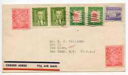 Cuba 1952 Airmail Cover; Habana To The Glen, New York; Scott 421, 466, 469 & RA11 - Brieven En Documenten
