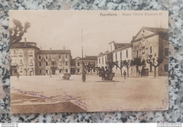 Aq399 Cartolina Capodistria Piazza Vittorio Emanuele III 1920 Slovenia - Otros & Sin Clasificación