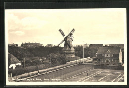 AK Wyk A. Föhr, Windmühle Am Tennisplatz  - Mulini A Vento