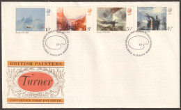 F-EX51263 UK ENGLAND FDC 1975 EDINBURGH ART PAINTING TURNER.  - 1971-1980 Decimal Issues