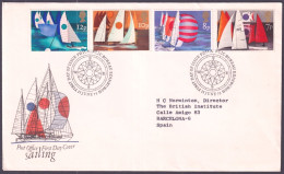 F-EX51270 UK ENGLAND FDC 1975 EDINBURGH SAILING SHIP.   - 1971-1980 Decimal Issues