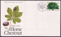 F-EX51256 UK ENGLAND FDC 1974 EDINBURGH BRITISH TREE HORSE CHESNUT.  - 1971-1980 Decimal Issues