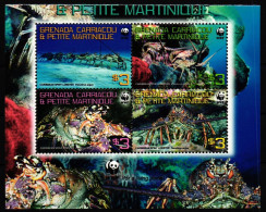 Grenada Carriacou 4500-4503 Postfrisch 4er Block, Hummer #JV429 - Marine Life