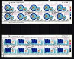 Zypern 693-694 Gestempelt Als Kleinbogen #JV683 - Gebraucht