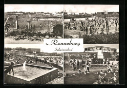 AK Ronneburg, Ansichten Aus Dem Gutbesuchten Schwimmbad  - Ronneburg