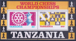 F-EX50722 TANZANIA 2002 MNH MINI SHEET CHESS AJEDREZ.  - Scacchi