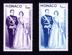 MONACO 1960-1961 - Yvert N° 74 Et 76 - NEUFS ** LUXE / MNH, 2 Valeurs Couple Princier, TB - Luchtpost