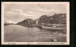 AK Den Helder, Binnenhaven Met Amsterdamsche Boot  - Den Helder