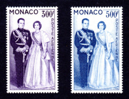 MONACO 1959 - Yvert N° 71/72 - NEUFS ** LUXE / MNH, 2 Valeurs Couple Princier, TB - Luchtpost