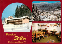 73875015 Bodenmais Pension Stiller Gastraum Winterpanorama Bayerischer Wald Bode - Bodenmais