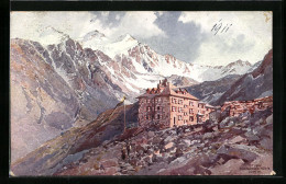 Künstler-AK Edward Theodore Compton: Nürnberger Hütte, Stubai  - Compton, E.T.