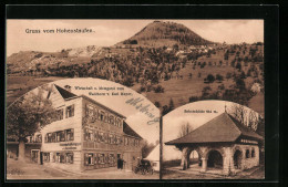 AK Göppingen, Gasthaus Zum Waldhorn, Schutzhütte Am Hohenstaufen  - Goeppingen