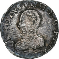 France, Charles IX, Teston Aux 2 C Couronnés, 1563, Toulouse, Argent, TB+ - 1560-1574 Charles IX