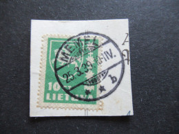 Litauen Marke / Besetzung Im 3. Reich Briefstück Mit Gitterstempel 25.3.1939 / Memelgebiet - Lithuania