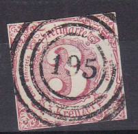 Ziffer 3 Kr. Mit Nummernstempel 195 (= Montabaur) - Autres & Non Classés