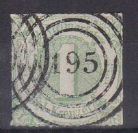 Ziffer 1 Kr. Mit Nummernstempel 195 (= Montabaur) - Autres & Non Classés