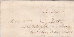 LAC De Paris (75) Pour Saint-Jean-les-Deux-Jumeaux (77) - 18 Septembre 1841 - Sans Marque Postale - 1801-1848: Précurseurs XIX