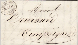 LAC De Noyon (60) Pour Compiègne (60) - 7 Mai 1834 - Sans Marque Postale - 1801-1848: Précurseurs XIX