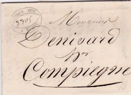 LAC De Noyon (60) Pour Compiègne (60) - 15 Juillet 1834 - Sans Marque Postale - 1801-1848: Precursors XIX