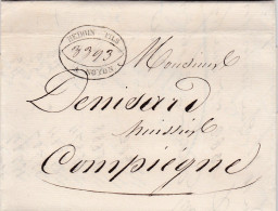 LAC De Noyon (60) Pour Compiègne (60) - 13 Septembre 1834 - Sans Marque Postale - 1801-1848: Precursors XIX