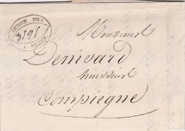 LAC De Noyon (60) Pour Compiègne (60) - 29 Novembre 1834 - Sans Marque Postale - 1801-1848: Precursors XIX