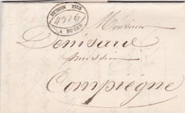 LAC De Noyon (60) Pour Compiègne (60) - 5 Novembre 1836 - Sans Marque Postale - 1801-1848: Precursors XIX