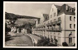 AK Ennet-Baden, Uferstrasse Mit Hotel Schwanen  - Baden