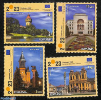 Romania 2023 Timisoara, Eur. Cultural Capital 4v, Mint NH, History - Europa Hang-on Issues - Unused Stamps