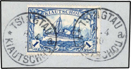 Deutsche Kolonien Kiautschou, 1905, 35 I A PF I, Briefstück - Kiautchou