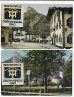 2x Passionsspiele Oberammergau 1910 Nach USA - Brieven En Documenten