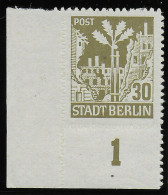 MiNr. 7 B IV, Postfrisch, ** Eckrand E3, BPP Geprüft - Neufs