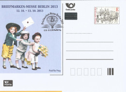 CDV A 199 Czech Republic Berlin Stamp Exhibition 2013 Coach On The Charles Bridge - Ansichtskarten