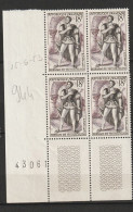 N° 944   Théatre Françaist Hernanie : Beau Bloc De 4 Timbres  Neuf Impeccable - Neufs