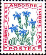 Andorre (F) Taxe N** Yv:47 Mi:47 Gentiane - Nuovi