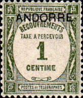 Andorre (F) Taxe N** Yv: 9 Mi:9 Recouvrements Taxe à Percevoir - Unused Stamps