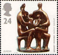 GB Poste N** Yv:1674 Mi:1451 Europa Hernry Moore Family Group - 1993