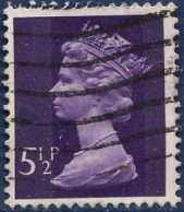 GB Poste Obl Yv: 698 Mi:635 Queen Elisabeth II (Lign.Ondulées) - Usados