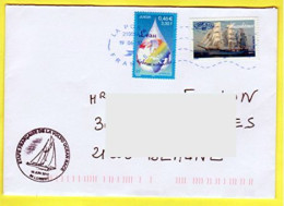 TIMBRES Y&T 3388 ET 3278 OBLITÉRÉS SUR ENVELOPPE AVEC CACHET ETAPE FRANÇAISE VOLVO OCÉAN RACE 16.6.12 (_T1477) - Vela