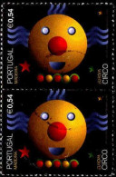 Madère Poste Obl Yv:224 Mi:217A Europa Circo Paire (cachet Rond) - 2002