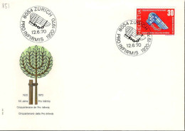 Suisse Poste Obl Yv: 851 Cinquantenaire De Pro Infirmis (TB Cachet à Date) 12-6-70 - Usados